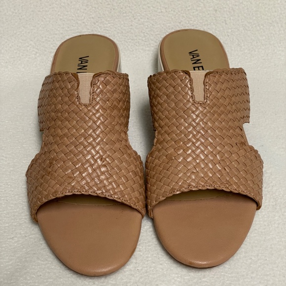 Vaneli Maje Woven Slip On Sandals, Womens, 8N, Leather, New - Picture 10 of 10